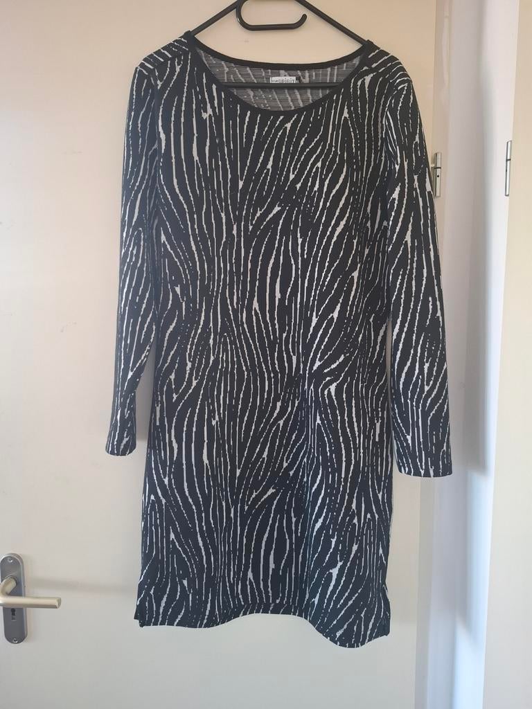 True Spirit Jurk Maat XL - Zwart/Wit Zebraprint, Kleding | Dames, Jurken, Zwart, Maat 46/48 (XL) of groter, Ophalen of Verzenden