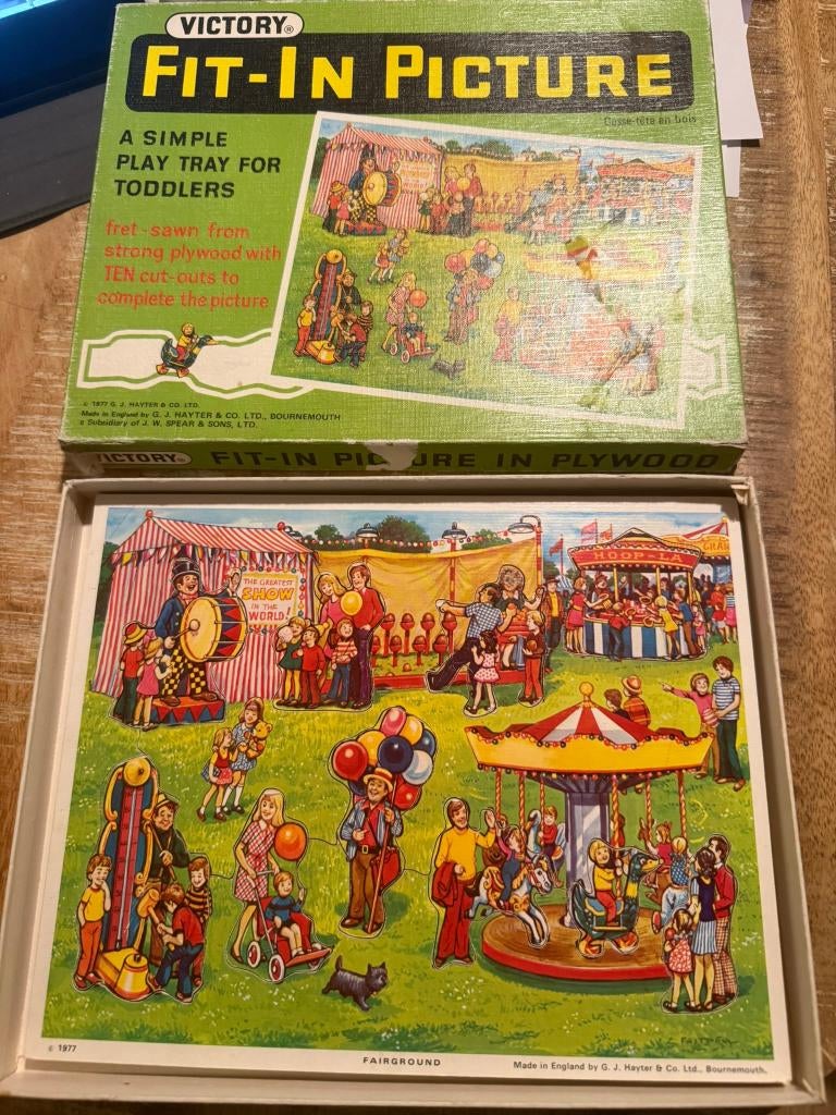Vintage puzzel van Victory Fit-In Picture 1977, Ophalen of Verzenden