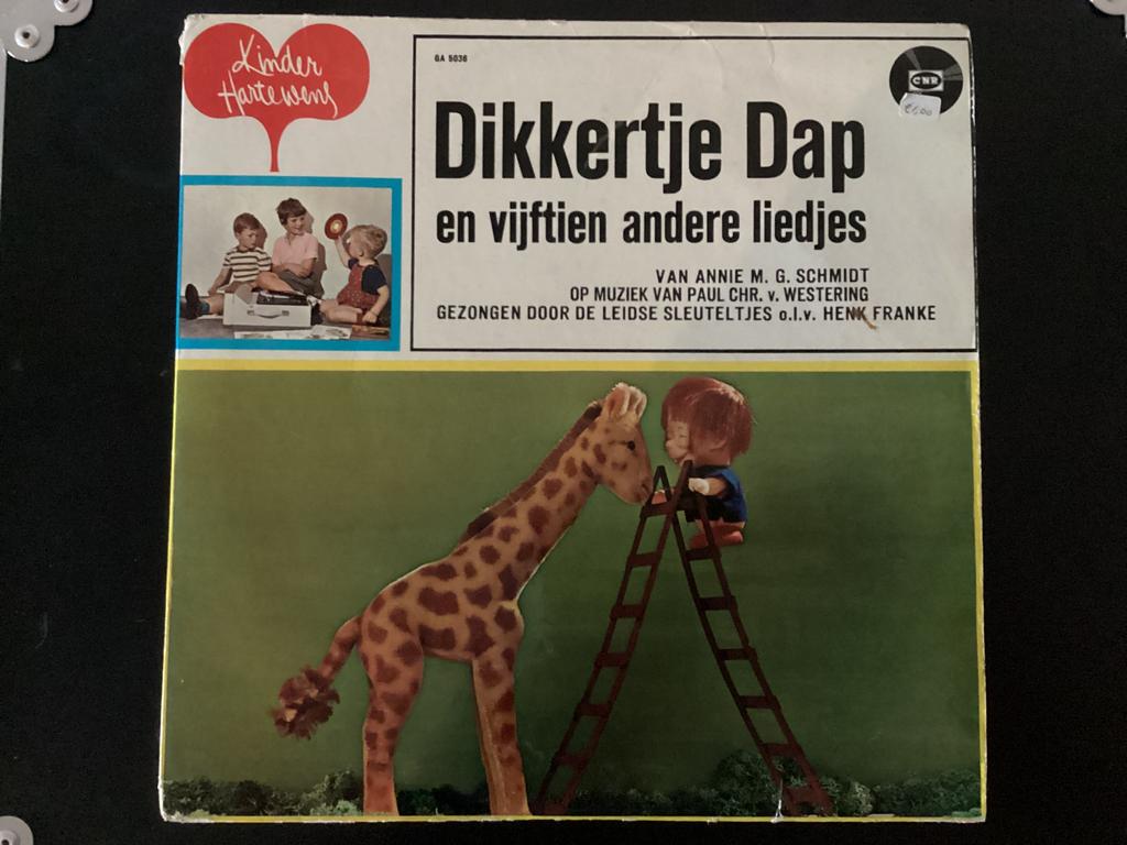 Dikkertje Dap LP Vintage vinyl jaren 60, Cd's en Dvd's, Vinyl | Kinderen en Jeugd, Verzenden, Gebruikt, Verhaal of Sprookje