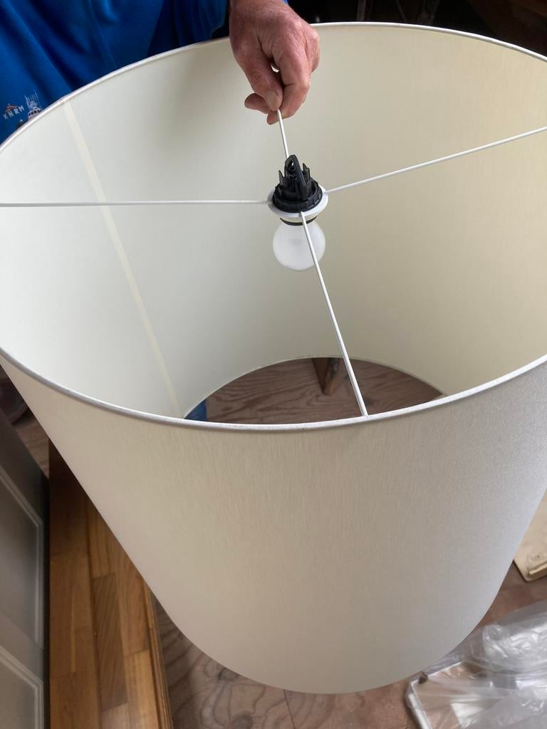 Grote hanglamp   Nieuw in originele kist, Ophalen of Verzenden, Zo goed als nieuw, Rond