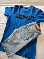 Setje shirt en short diesel en ravagio 164, Broek, Ophalen of Verzenden, Zo goed als nieuw, Jongen