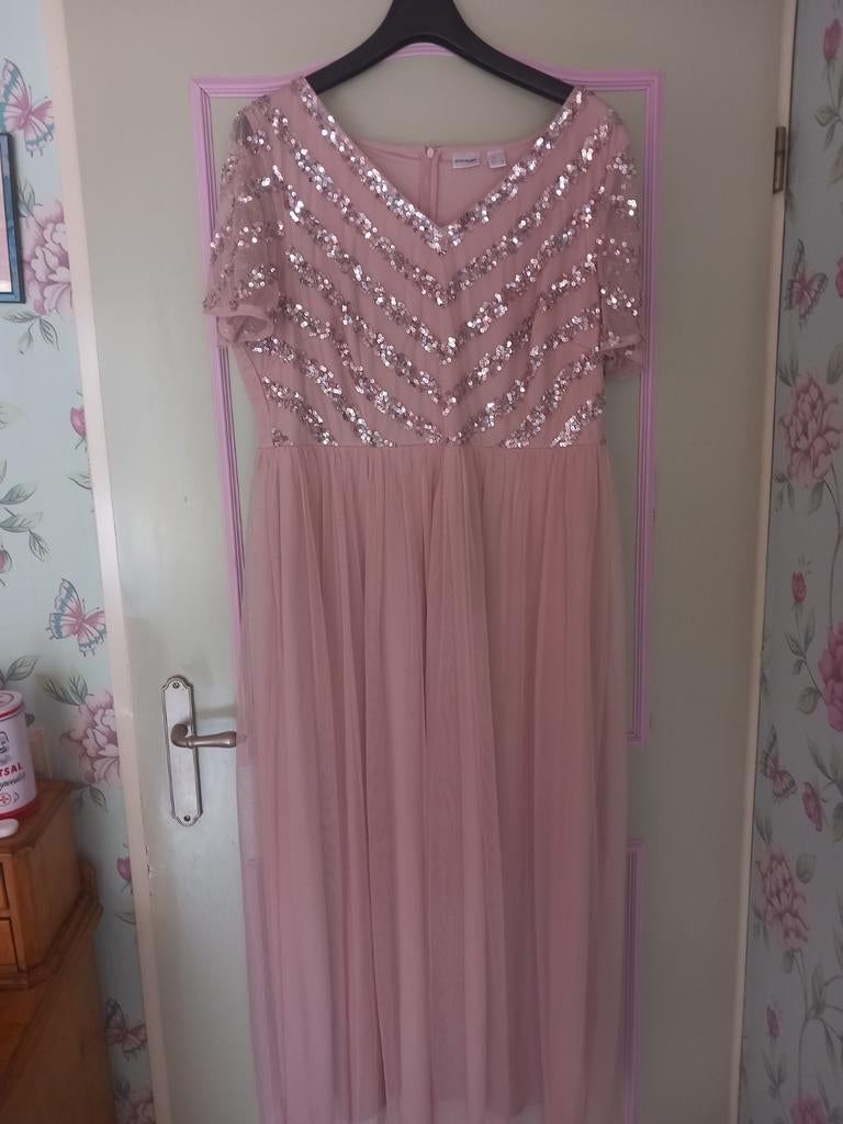 Gelegenheids Jurk, Ophalen of Verzenden, Zo goed als nieuw, Maat 46/48 (XL) of groter, Overige typen