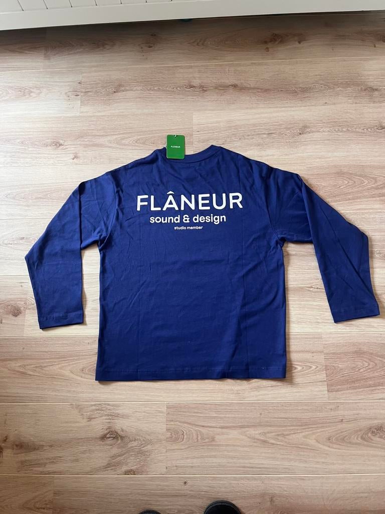 Flâneur long sleeve, Kleding | Heren, T-shirts, Ophalen of Verzenden, Nieuw, Maat 52/54 (L), Blauw