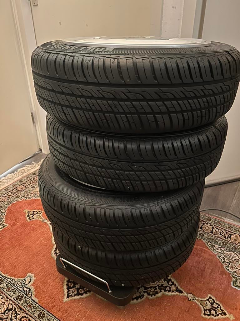 Banden met originele velgen Fiat Topolino, Rocks of Ami, Auto-onderdelen, Banden en Velgen, 14 inch, Velg(en), Nieuw, Zomerbanden