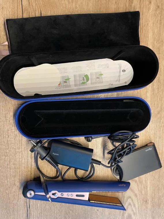 Dyson Corral draadloze stijltang (Vinca BlauwRosé), Ophalen of Verzenden, Zo goed als nieuw, Krultang of Stijltang