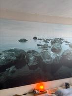 Blauw tinten ikea schilderij 2 meter bij 140 m, Antiek en Kunst, Kunst | Schilderijen | Abstract, Ophalen of Verzenden