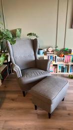 Strandmon fauteuil incl voetenbank grijs, Huis en Inrichting, Fauteuils, Ophalen, Zo goed als nieuw, 75 tot 100 cm, 50 tot 75 cm