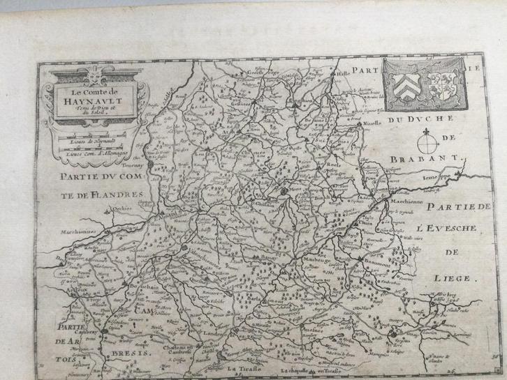 Graafschap Henegouwe, Amsterdam Colom, 1660, Antiek en Kunst, Kunst | Etsen en Gravures, Verzenden
