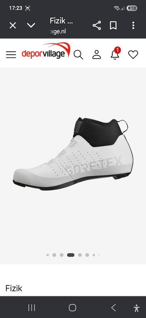 Fizik Tempo Artica R5 GORE-TEX Schoenen Wit Maat 43, Fietsen en Brommers, Fietsaccessoires | Fietskleding, Nieuw, Ophalen