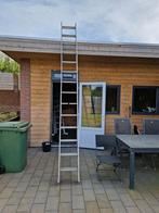 ladder steekladder 2 delig 14 treden, Gebruikt, 4 meter of meer, Ophalen