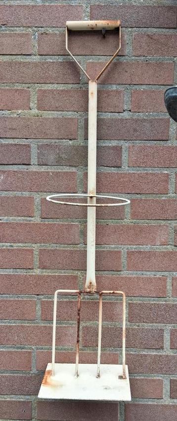 Landelijk Metalen Mestvork Wanddecoratie plantenhouder tuin beschikbaar voor biedingen