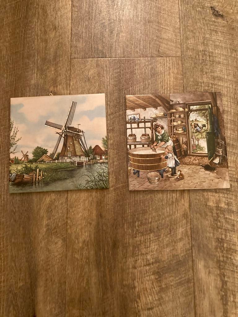 Royal Mosa Tegeltjes - Molen en Kaasmakerij, Ophalen of Verzenden