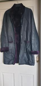 Prachtige echt leren jas met lamsvacht gevoerd maat 38, Maat 38/40 (M), Zwart, Ophalen of Verzenden, Zo goed als nieuw