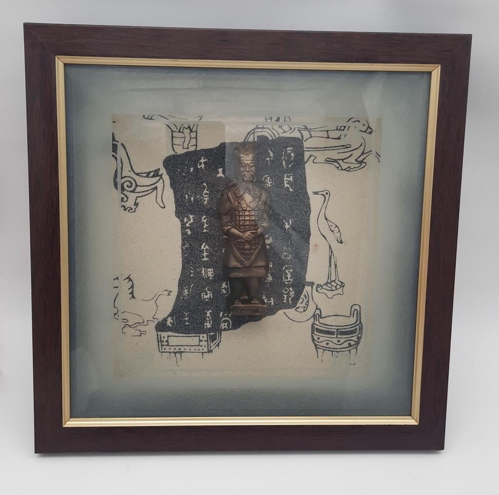 Chinese Krijger Terracotta leger in fraaie diorama, Ophalen of Verzenden