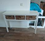 Sidetable met rieten manden, Ophalen, 50 tot 100 cm, Vintage, Zo goed als nieuw