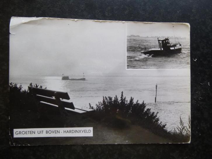 BOVEN HARDINXVELD  groeten uit  Grootformaat, Verzamelen, Ansichtkaarten | Nederland, Zuid-Holland, 1960 tot 1980, Ophalen of Verzenden