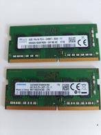 So-dimm 2x 4 gb pc4, Computers en Software, Ophalen, Zo goed als nieuw, DDR4, Laptop