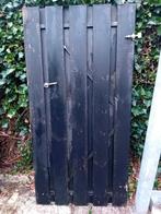 Houten poortdeur - Hardhout, Tuin en Terras, Tuinpoorten, Ophalen, Gebruikt, Minder dan 100 cm, Looppoort