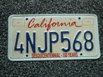 Kentekenplaat licenseplate California Sesquicentennial USA, Verzenden, Gebruikt, Auto's