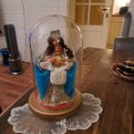 Glazen Stolp met Maria met Kindje eronder 25x15 cm, Antiek en Kunst, Ophalen of Verzenden