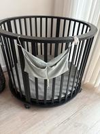 Europe Baby Ronde Box + Matras - Zwart, Kinderen en Baby's, Babywiegjes en Ledikanten, Ophalen, Zo goed als nieuw, Overige typen