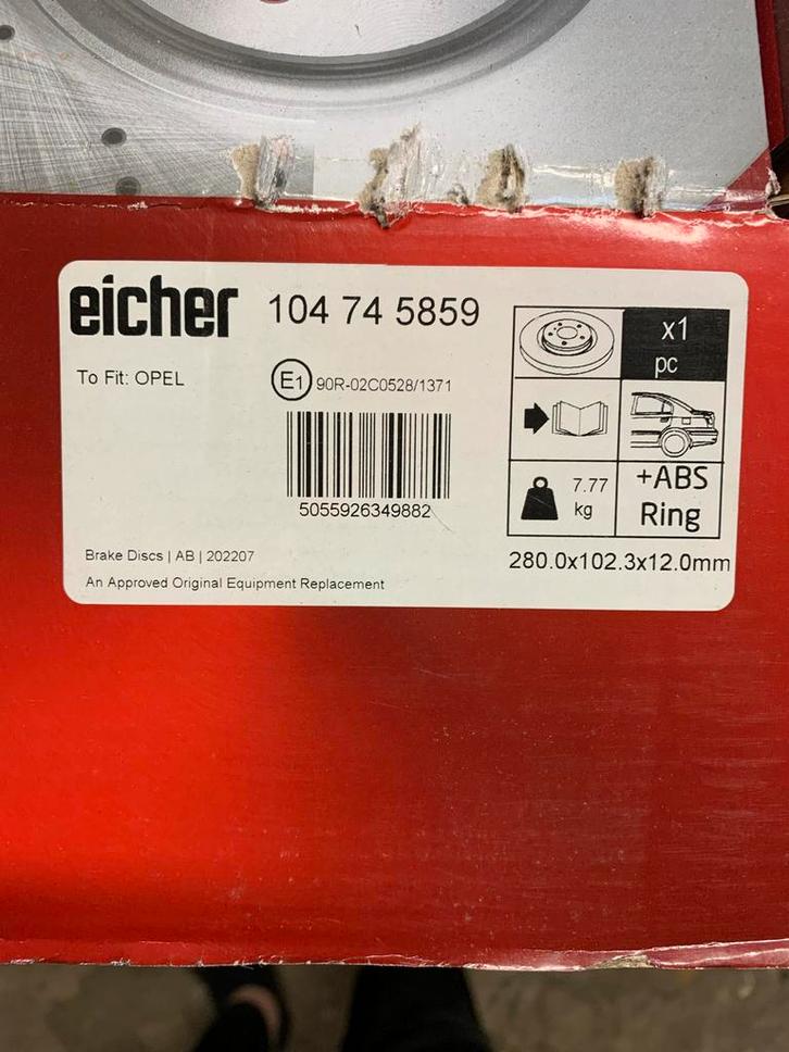 remschijven en blokken set Opel Vivaro/Trafic/Primast, Auto-onderdelen, Remmen en Aandrijving, Opel, Nieuw, Ophalen