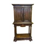 Antiek Frans Eiken Tafelkastje deels 18e eeuw, Antiek en Kunst, Antiek | Woonaccessoires, Ophalen