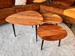 Mooie salontafels van de Bommel - Set van 3, Ophalen, Gebruikt, 50 tot 100 cm, Overige vormen