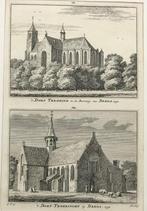 2 gravures Breda Teteringen en Ter Heide, 1732, Antiek en Kunst, Ophalen of Verzenden