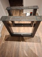 Zwart Metalen Eettafelpoten - Robuust & Stijlvol, Ophalen, Tafelpoot, Nieuw, 50 tot 100 cm