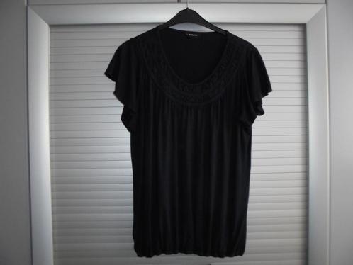 shirt / top zwart Rossini maat 46, Kleding | Dames, Tops, Gedragen, Maat 46/48 (XL) of groter, Zwart, Korte mouw, Ophalen of Verzenden