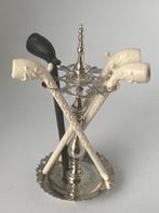 Miniatuur zilveren pijpenstandaard - J.H. Bing 1847-1878, Antiek en Kunst, Ophalen of Verzenden, Zilver