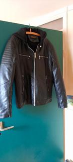 Leren jas, Kleding | Heren, Jassen | Winter, Ophalen of Verzenden, Zo goed als nieuw, Maat 56/58 (XL), Zwart