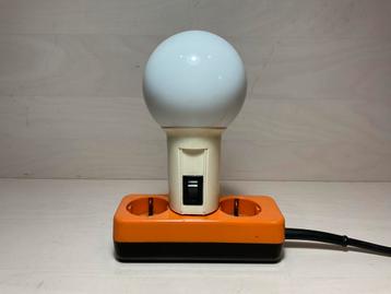 Vintage witte stekkerspot E14 fitting doorsnee 9 cm beschikbaar voor biedingen