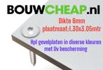 Hpl gevelplaten wit  €.99.98 per plaat excl.btw, Doe-het-zelf en Verbouw, Platen en Panelen, Ophalen of Verzenden, Nieuw, HPL