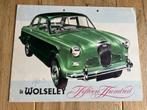 Wolseley Fifteen Hundres autofolder 1958 brochure, Gelezen, Overige merken, Ophalen of Verzenden