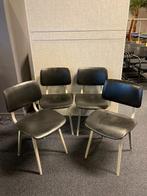 Antieke Friso Kramer stoelen met tafel, Ophalen, Gebruikt, Zwart, Vijf, Zes of meer stoelen