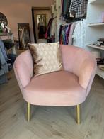 Roze Velvet Stoel / Fauteuil Nancy Kwantum, Huis en Inrichting, Ophalen, Zo goed als nieuw, Minder dan 75 cm, 50 tot 75 cm