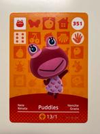Nintendo Animal Crossing Cards - Series 4 - card 351 Puddles, Avontuur en Actie, 1 speler, Ophalen of Verzenden, Zo goed als nieuw