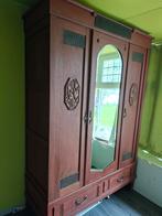 Antieke Meidenkast met Kopstuk & Houten Pinnen, Antiek en Kunst, Ophalen of Verzenden