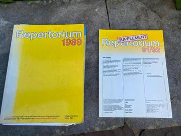Medisch naslagwerk medicijnen / repertorium 1989 + suppl 91/ beschikbaar voor biedingen