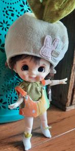 4 dlg bjd 1/11, ob11, kleding setje met knuffel., Verzamelen, Poppen, Ophalen of Verzenden, Zo goed als nieuw, Kleertjes