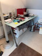 Ikea buro met stoel., Ophalen, In hoogte verstelbaar, Gebruikt, Bureau