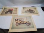 Posters tekeningen van hele oude auto's, Verzamelen, Ophalen of Verzenden, Zo goed als nieuw, Auto's