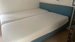 Boxspring blauw 180 x 200, Ophalen, Blauw, Tweepersoons, Zo goed als nieuw