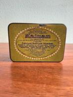 Vintage groen rechthoekige blikje doos  "Kalzan", Ophalen of Verzenden, Zo goed als nieuw, Overige, Overige merken
