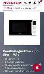 inventum combimagnetron MN340C, Witgoed en Apparatuur, Magnetrons, Ophalen, Zo goed als nieuw, Grill
