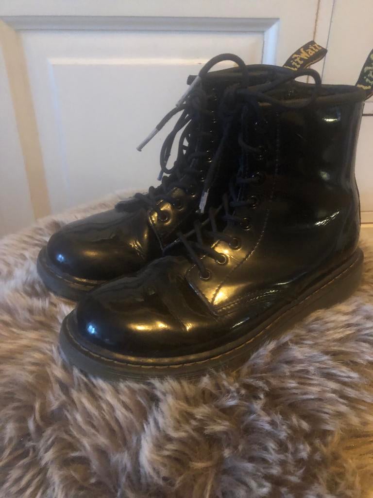 Zwarte Dr. Martens Lak - Maat 36, Ophalen, Zo goed als nieuw, Meisje, Laarzen