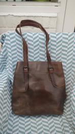 Aunts & Uncles, leren tas, schoudertas, shopper, Overige merken, Gebruikt, Bruin, Ophalen of Verzenden