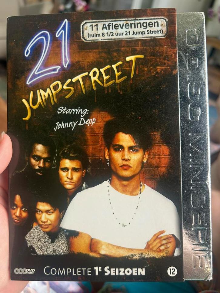 21 jumpstreet Seizoen 1 tm 3 johny depp, Cd's en Dvd's, Dvd's | Tv en Series, Zo goed als nieuw, Drama, Boxset, Vanaf 12 jaar